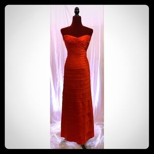 Red hot layered dress